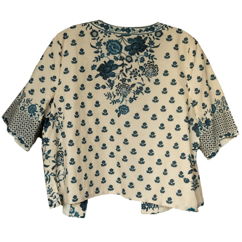 New Biba Block Print Bolero Jacket - Picture 2 of 11
